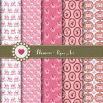 Pink Reindeer Digital Scrap..