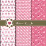 Pink Reindeer Digital Scrap..