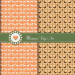 Orange Horses Digital Scrap..